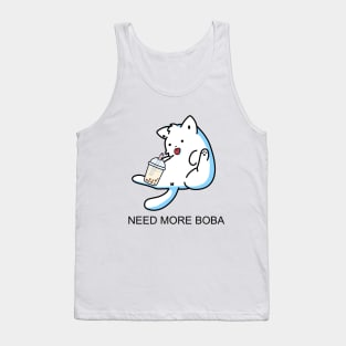 Lazy Kitty Needs More Boba! Tank Top